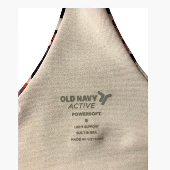 Old Navy Active Powersoft Floral Sports Top Size Small EUC - Picture 6 of 7